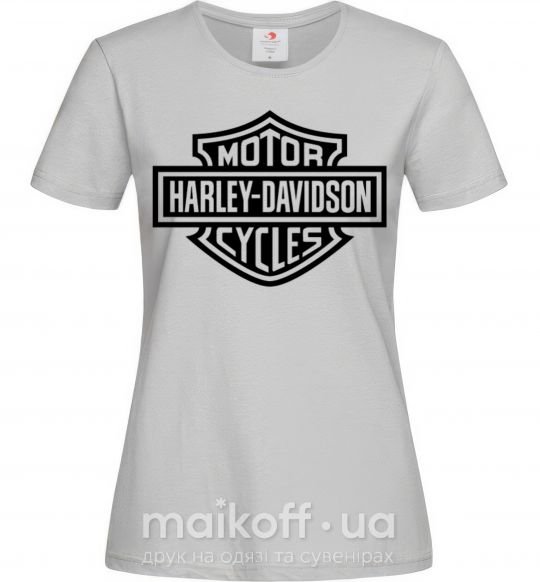 Жіноча футболка Harley Davidson Сірий фото