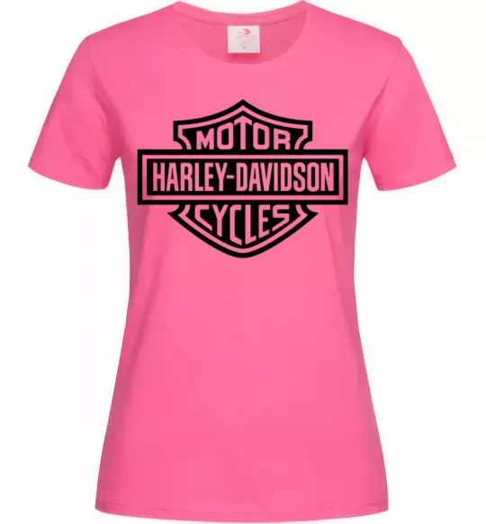 Женская футболка Harley Davidson Ярко-розовый фото