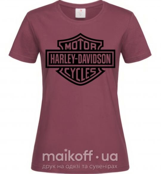 Женская футболка Harley Davidson Бордовый фото