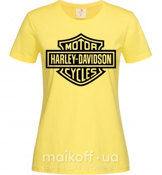 Жіноча футболка Harley Davidson Лимонний фото