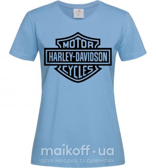 Жіноча футболка Harley Davidson Блакитний фото