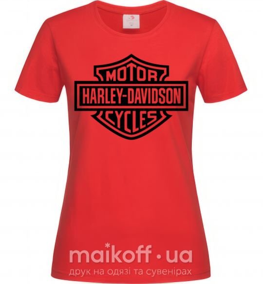 Жіноча футболка Harley Davidson Червоний фото