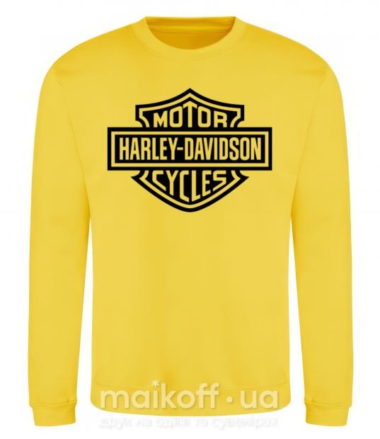 Свитшот Harley Davidson Солнечно желтый фото