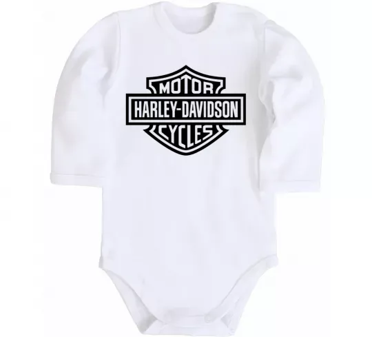 Дитячий бодік Harley Davidson Білий фото