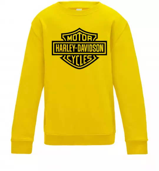 Детский Свитшот Harley Davidson Солнечно желтый фото