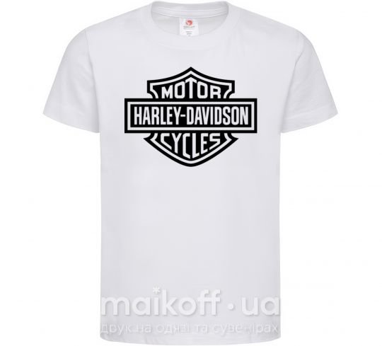 Детская футболка Harley Davidson Белый фото