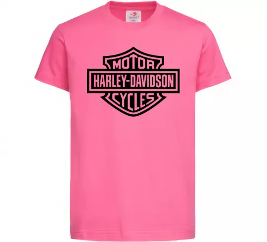 Детская футболка Harley Davidson Ярко-розовый фото
