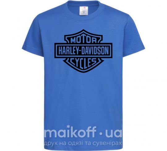 Дитяча футболка Harley Davidson Яскраво-синій фото