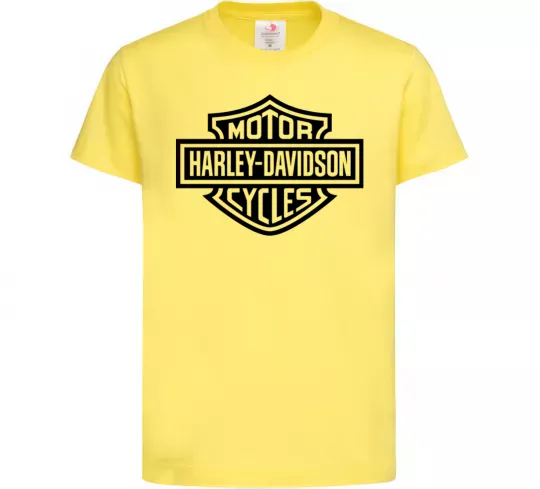 Детская футболка Harley Davidson Лимонный фото