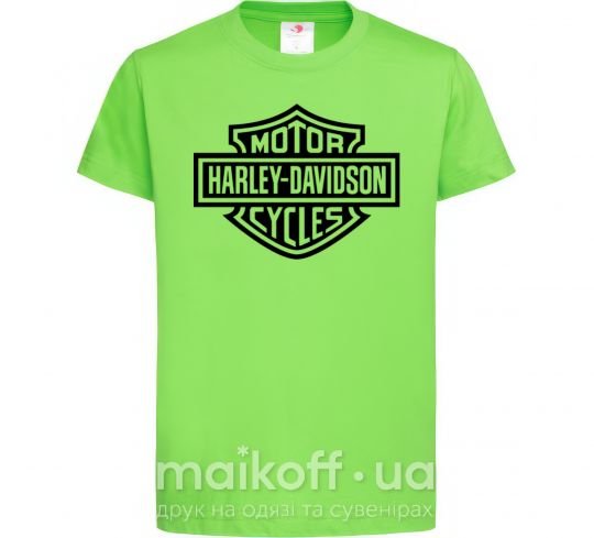 Дитяча футболка Harley Davidson Лаймовий фото