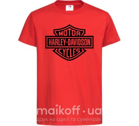 Детская футболка Harley Davidson Красный фото