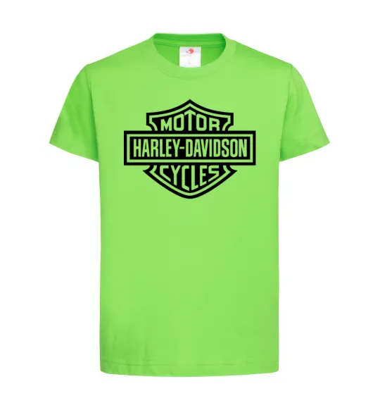 Дитяча футболка Harley Davidson Лаймовий фото
