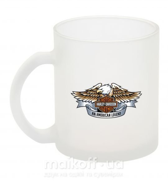Чашка стеклянная Harley Davidson logo Фроузен фото