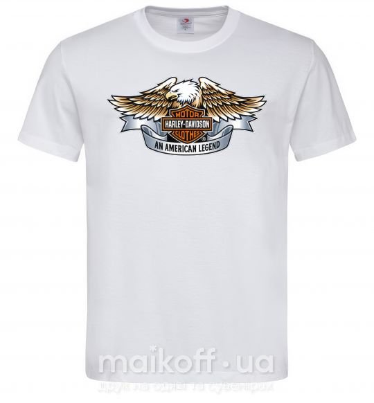 Чоловіча футболка Harley Davidson logo Білий фото