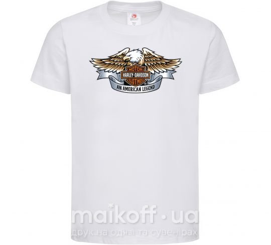Детская футболка Harley Davidson logo Белый фото