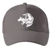 Кепка Angry wolf ч/б принт Серый фото