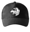 Кепка Angry wolf ч/б принт Черный фото