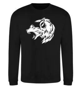 Світшот Multicolor wolf Чорний фото
