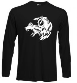 Лонгслив Angry wolf ч/б принт Лонгслив Angry wolf ч/б принт