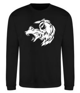 Свитшот Angry wolf ч/б принт Свитшот Angry wolf ч/б принт