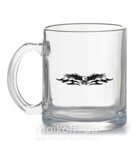 Чашка стеклянная Eagle Орёл Прозрачный фото