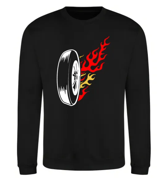 Свитшот Fire wheel Черный фото