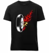 Чоловіча преміум футболка Fire wheel Чорний Чоловіча преміум футболка Fire wheel Чорний фото