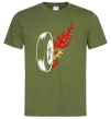 Чоловіча футболка Fire wheel Оливковий Чоловіча футболка Fire wheel Оливковий фото