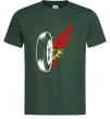 Чоловіча футболка Fire wheel Темно-зелений Чоловіча футболка Fire wheel Темно-зелений фото