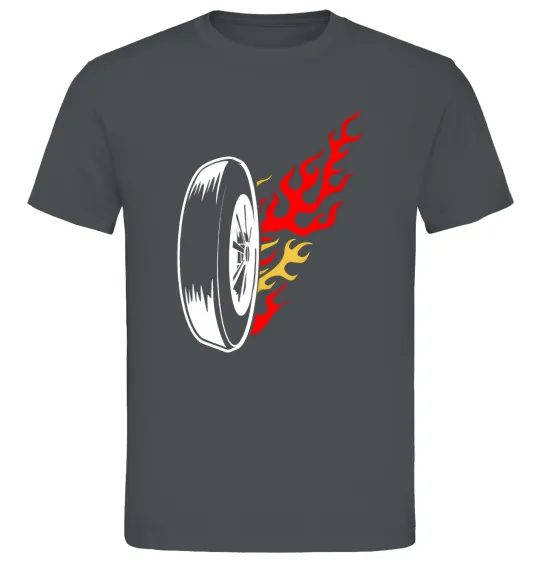 Чоловіча футболка Fire wheel Графіт фото
