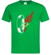 Чоловіча футболка Fire wheel Зелений Чоловіча футболка Fire wheel Зелений фото