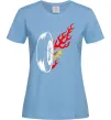 Жіноча футболка Fire wheel Блакитний фото