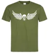 Чоловіча футболка Череп крылья Оливковий Чоловіча футболка Череп крылья Оливковий фото