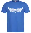 Чоловіча футболка Череп крылья Яскраво-синій Чоловіча футболка Череп крылья Яскраво-синій фото