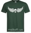 Чоловіча футболка Череп крылья Темно-зелений фото