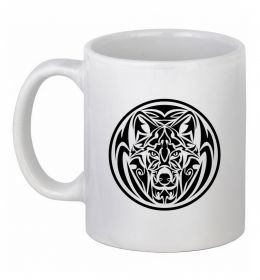 Чашка керамічна Емблема вовк