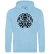 Чоловіча толстовка (худі) Емблема вовк Блакитний фото