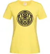 Жіноча футболка Емблема вовк Лимонний Жіноча футболка Емблема вовк Лимонний фото