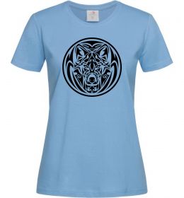 Женская футболка Емблема вовк Женская футболка Емблема вовк