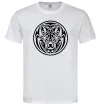 Мужская футболка Емблема вовк Белый Мужская футболка Емблема вовк Белый фото
