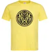 Мужская футболка Емблема вовк Лимонный Мужская футболка Емблема вовк Лимонный фото