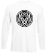 Лонгслів Емблема вовк Білий Лонгслів Емблема вовк Білий фото