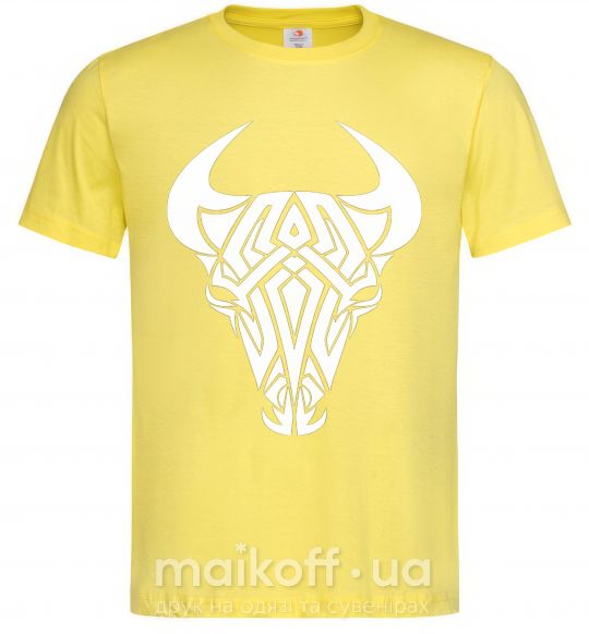 Мужская футболка Bull Лимонный фото