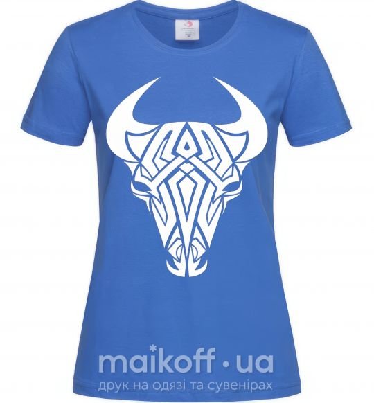 Женская футболка Bull Ярко-синий фото