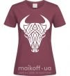 Жіноча футболка Bull Бордовий фото