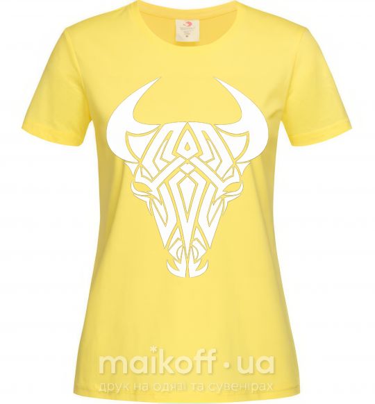 Женская футболка Bull Лимонный фото