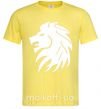 Мужская футболка Львиный рык Лимонный фото