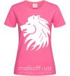 Женская футболка Львиный рык Ярко-розовый фото