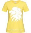 Женская футболка Львиный рык Лимонный фото