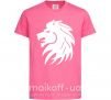 Детская футболка Львиный рык Ярко-розовый фото